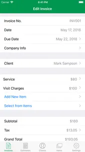 Invoice App for Small Business screenshot 1