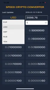 Speed Crypto Converter screenshot 2