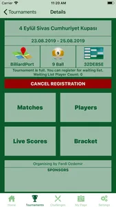 Billiardport screenshot 1