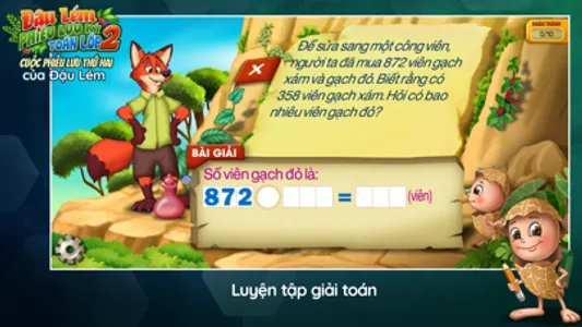 Đậu Lém Phiêu lưu ký - Toán 2 screenshot 7