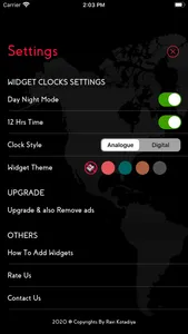 World Clocks - Widget screenshot 2