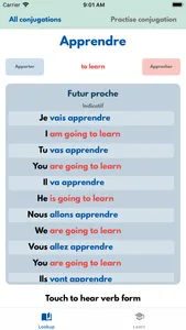 VerbSquirt French Verbs screenshot 2