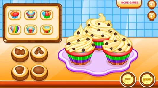 Cooking colorful cupcakes game screenshot 9