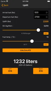 Airro Aviation Fuel Calculator screenshot 3