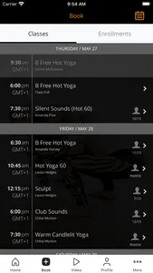 Hot Yoga Club screenshot 1