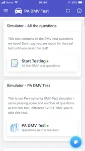 PA DMV Test screenshot 2