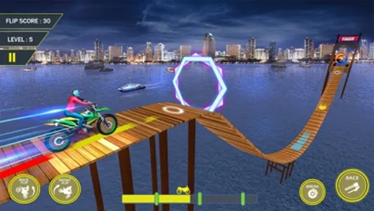 Bike Racing Megaramp Stunts 3D screenshot 1