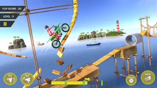 Bike Racing Megaramp Stunts 3D screenshot 2