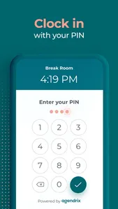 Agendrix Kiosk – Time Clock screenshot 0