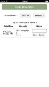 WS Barcode Scanner screenshot 2