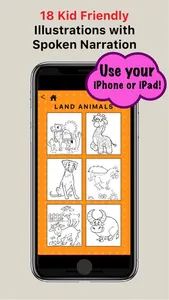 Listen & Color Land Animals screenshot 1