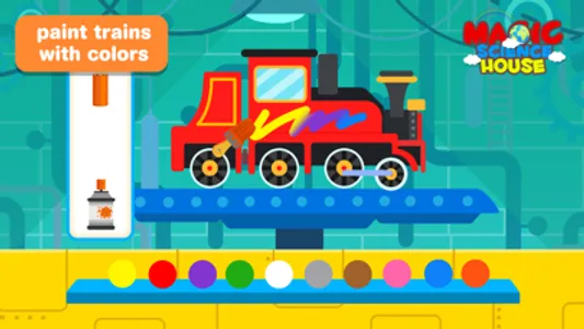 Kids Train Game:Design Drive screenshot 0