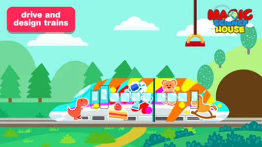 Kids Train Game:Design Drive screenshot 4