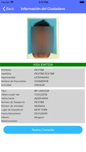 Visa Electrónica Ecuador screenshot 6