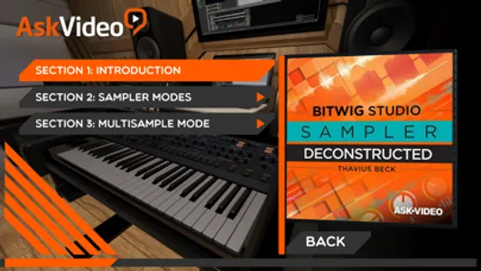 Sampler Course BitWig Studio screenshot 1