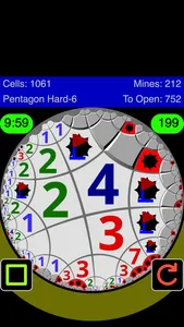 Warped Mines: Minesweeper Game screenshot 1