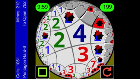 Warped Mines: Minesweeper Game screenshot 7