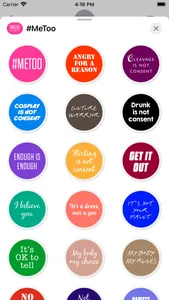 #MeToo Stickers screenshot 2