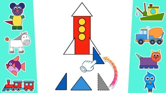 Learn shapes and colors game screenshot 1