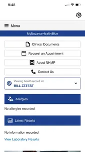 MyNuvanceHealth/Blue screenshot 0