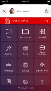 Juno Intranet screenshot 2
