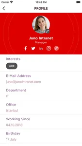 Juno Intranet screenshot 3