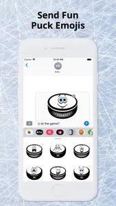 Ice Hockey Puck Emojis screenshot 0