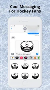 Ice Hockey Puck Emojis screenshot 2