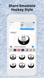 Ice Hockey Puck Emojis screenshot 3