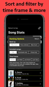 Song Stats for Apple Music screenshot 2