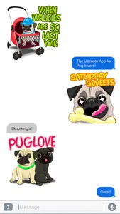 Pug Dog Emoji Stickers screenshot 3