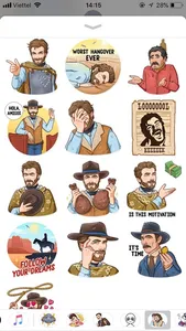 Cowboy Emoji Funny Stickers screenshot 1