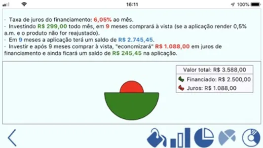 Poupar ou financiar? screenshot 3