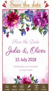 Save The Date Invitation Maker screenshot 0