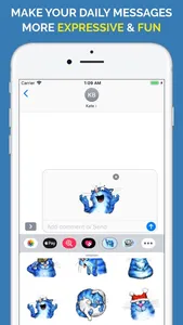 Blue Cat Emojis screenshot 5