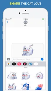 Blue Cat Emojis screenshot 7