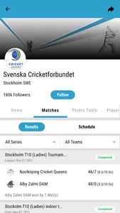 SCF(Svenska Cricketförbundet) screenshot 1