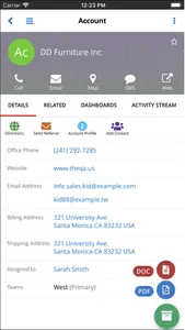 wMobile for SugarCRM screenshot 2