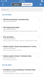 IWF - Conference App screenshot 2