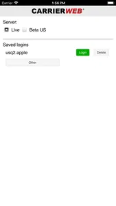 CarrierWeb screenshot 1