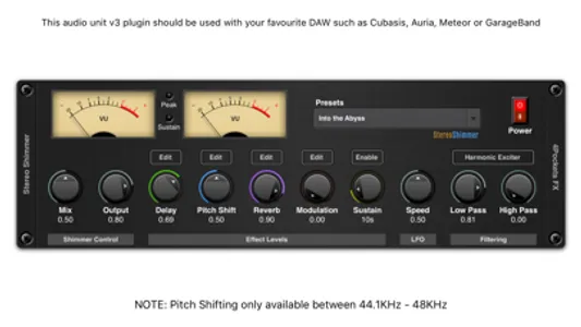 Shimmer AUv3 Audio Plugin screenshot 0