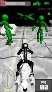 Stickman Zombie: Bike Racing screenshot 1