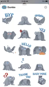 Disney Stickers: Dumbo screenshot 1