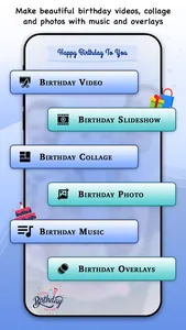 Birthday Music Video Maker screenshot 0