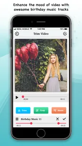 Birthday Music Video Maker screenshot 1