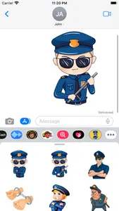 Policeman Stickers screenshot 0