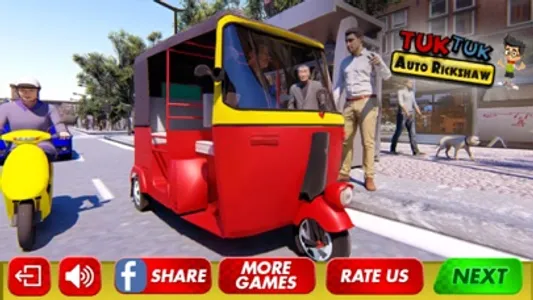 Tuk Tuk Rickshaw Driving screenshot 0