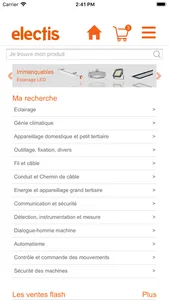 Webshop electis screenshot 0