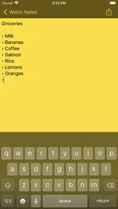 Notes for Apple Watch screenshot 3