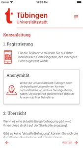 BürgerApp Tübingen screenshot 1